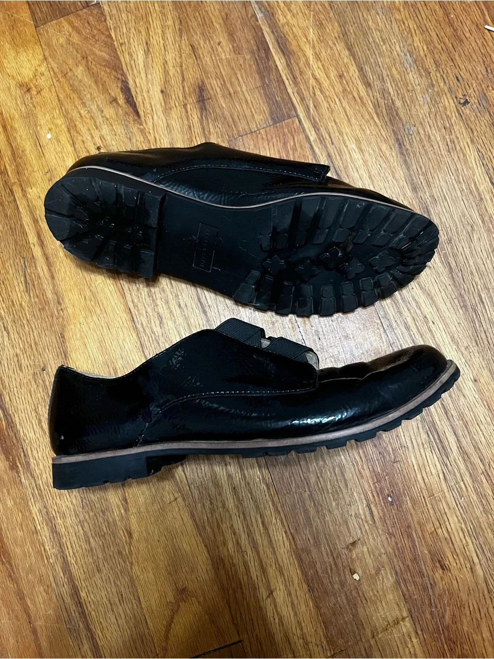 Kelly & Katie Black Patent Slip-On Loafers